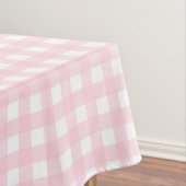 Rosa Gingham Tischdecke (Beispiel)
