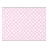Rosa Gingham Tischdecke (Vorderseite (Horizontal))
