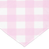 Rosa Gingham Tischdecke (Schrägansicht)