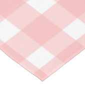 Rosa Gingham Tischdecke (Schrägansicht)