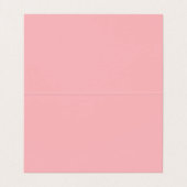 Rosa Gingham Watercolor Garden Visitenkarten (Innenseite Aufgefaltet)