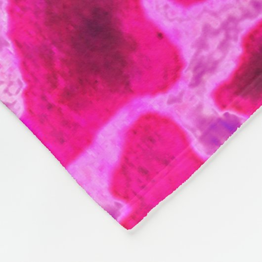 Rosa Giraffe drucken Fleecedecke (Ecke)