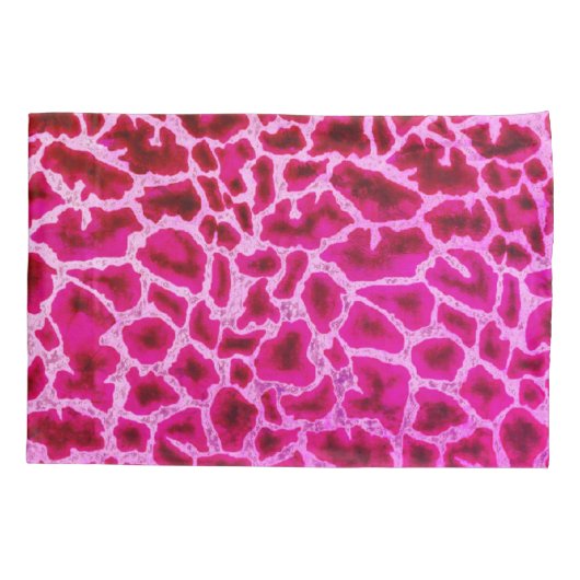 Rosa Giraffe drucken Kissenbezug (Rückseite)