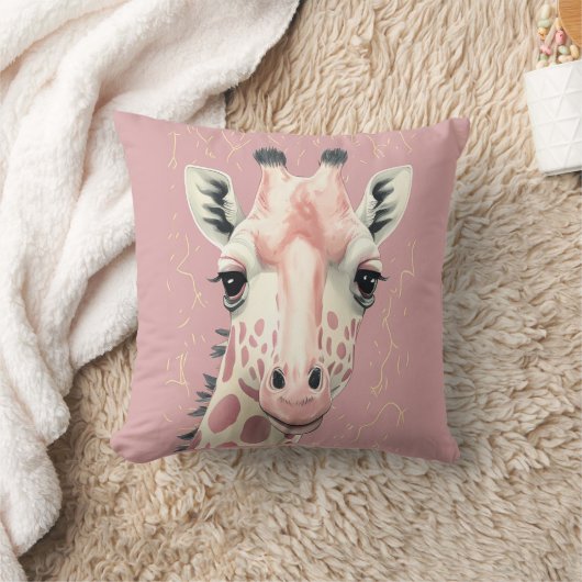 Rosa Giraffe Kissen (Decke)