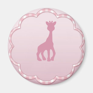 Rosa Giraffe Magnet