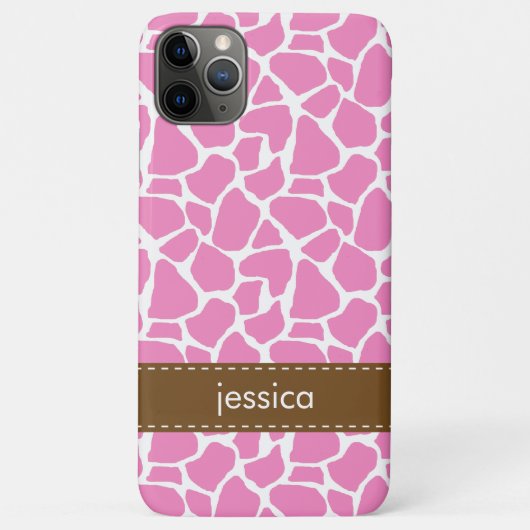 Rosa Giraffe-Muster Case-Mate iPhone Hülle (Rückseite)