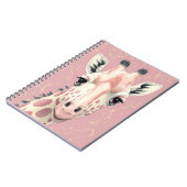 Rosa Giraffe-Notebook Notizblock (Linke Seite)