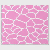 Rosa Giraffen-Haut-Muster-Packpapier Geschenkpapier (Flach)