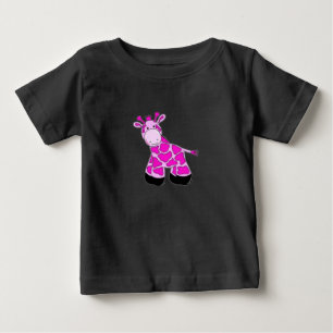 Rosa-Giraffen-T-Shirt Baby T-shirt
