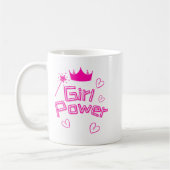 Rosa Girl Power Classic Kaffeetasse (Links)