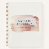 Rosa Girl Rose Gold modern stilvoll Ihr Logo Notizblock (Vorderseite)