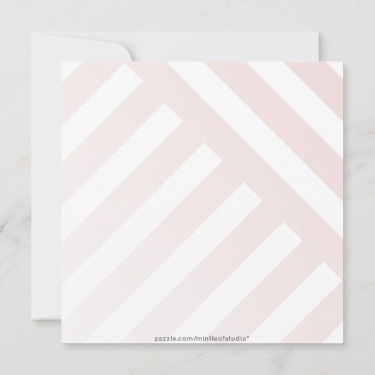 Rosa Girls Nacht Einladung (Rückseite)