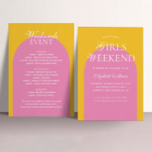 Rosa Girls Weekend Junggeselinnen-Abschied
