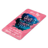 Rosa Girls wollen einfach nur eine schöne Dekorati Magnet (Linke Seite)