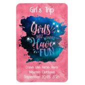 Rosa Girls wollen einfach nur eine schöne Dekorati Magnet (Vertikal)