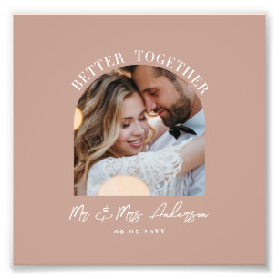 Rosa girly Bögen Foto Hochzeitsgeschenk Deko