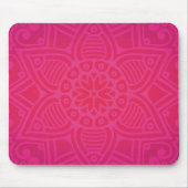 Rosa Girly Boho Blumen-Entwurf Mousepad (Vorne)
