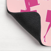 Rosa Girly lustiges Mousepads (Ecke)