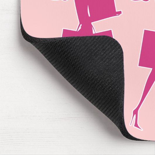 Rosa Girly lustiges Mousepads (Ecke)
