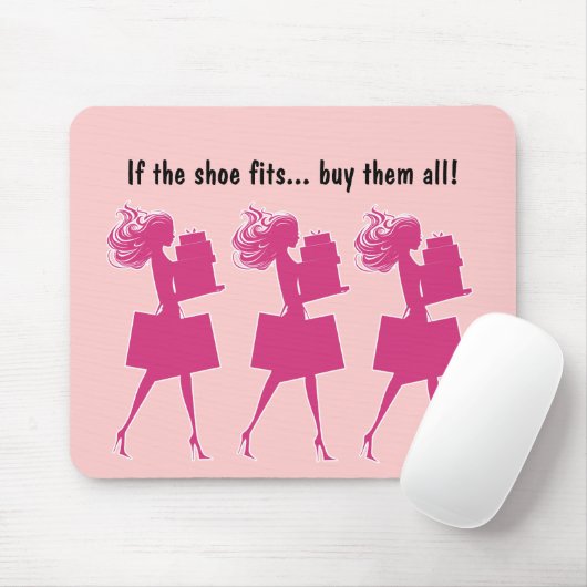 Rosa Girly lustiges Mousepads (Mit Mouse)