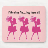 Rosa Girly lustiges Mousepads (Vorne)