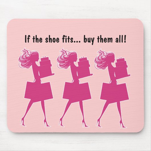 Rosa Girly lustiges Mousepads (Vorne)