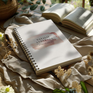 Rosa girly roségoldenes modernes stilvolles Ihr Lo Notizblock