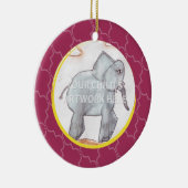 Rosa Gitter-Verzierung Keramik Ornament (Rechts)