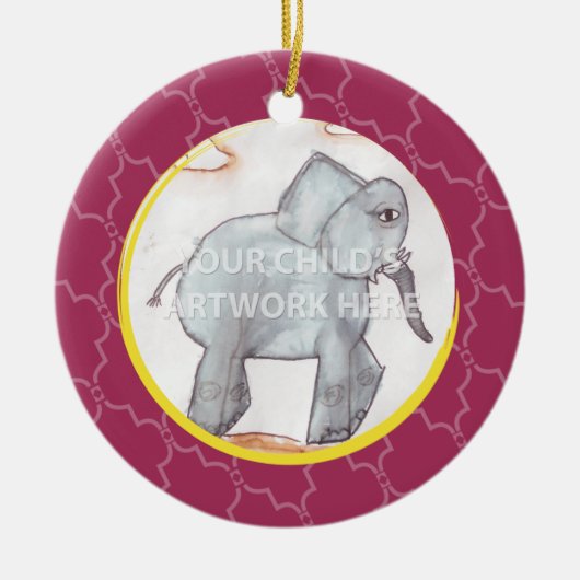 Rosa Gitter-Verzierung Keramik Ornament (Vorne)