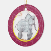 Rosa Gitter-Verzierung Keramik Ornament (Links)