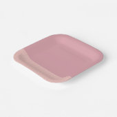 Rosa Gittermädchen Babydusche Pappteller (Gewinkelt)