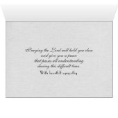 Rosa Gladiolus auf dem Beileid der Vintagen Bibel (Innenansicht Horizontal (Unten))