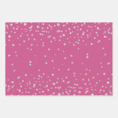 Rosa Glam Diamanten Lippen und Herzen Geschenkpapier Set (Vorderseite 3)