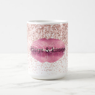 Rosa Glam Glitz Glitzer Lifte Kaffeetasse