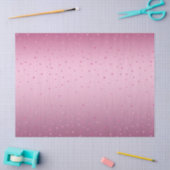 Rosa Glam Glitzer Herz Seidenpapier (Basteln)