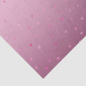 Rosa Glam Glitzer Herz Seidenpapier (Detail)