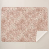 Rosa Glam Glitzer Leopard Printwerbung Sherpadecke (Vorderseite (Horizontal))