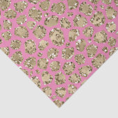 Rosa Glam Glitzer Leopard Seidenpapier (Detail)