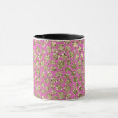 Rosa Glam Glitzer Leopard Tasse (Zentrum)