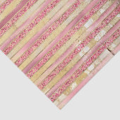 Rosa Glam Glitzer Streifen Seidenpapier (Ausschnitt)