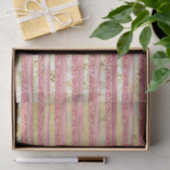 Rosa Glam Glitzer Streifen Seidenpapier (Geschenk)
