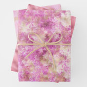 Rosa Glam Gold Geschenkpapier Set (Beispiel)