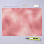 Rosa Glam Gold Seidenpapier (Handwerk)