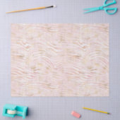 Rosa Glam Gold Zebra Print Seidenpapier (Basteln)