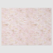 Rosa Glam Gold Zebra Print Seidenpapier (Vorderseite)