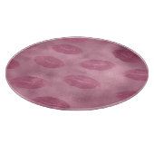 Rosa Glam Lippen Schneidebrett (Ecke)