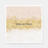 Rosa Glam Serviette (Vorderseite)