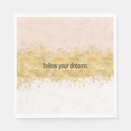 Rosa Glam Serviette (Vorderseite)