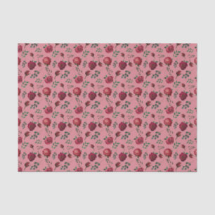Rosa Glam Vintage Rose Blumenmuster Seidenpapier