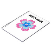 Rosa Glamour Glitzer Notizblock (Linke Seite)